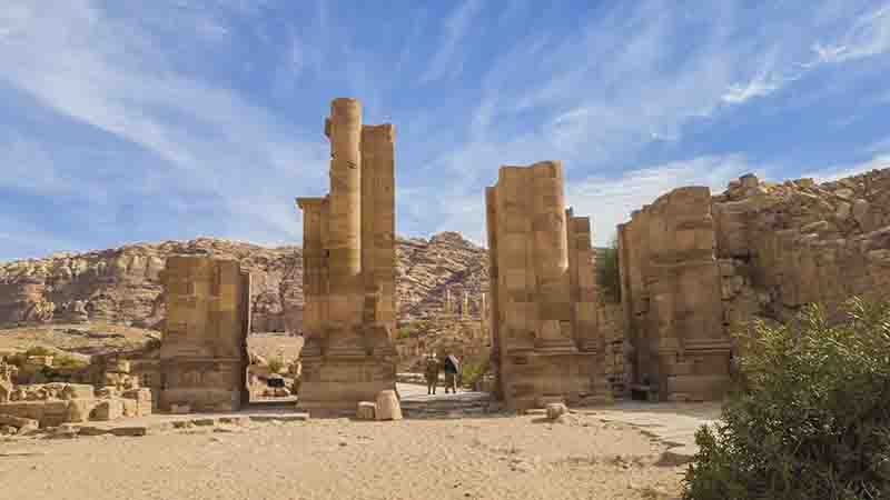 46 - Jordania - Petra - Via Columnada - Arco Monumental